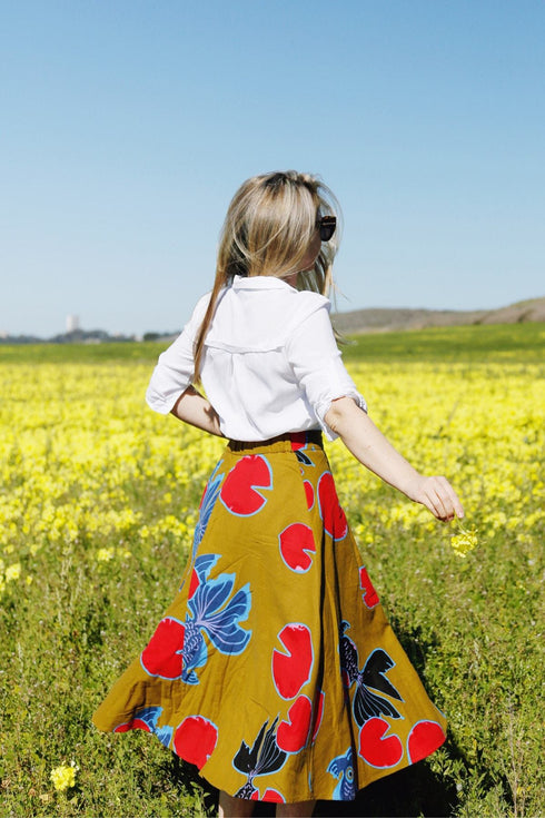 Betta A-Line Midi Skirt